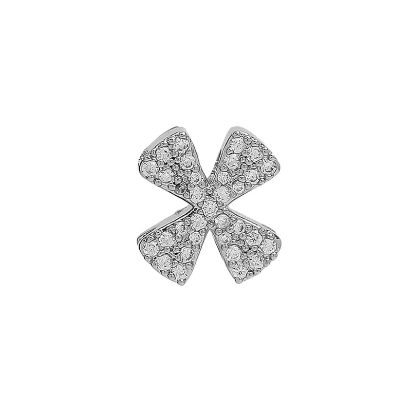 silver bubble letter personalised necklace