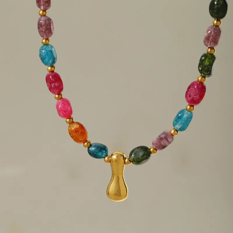 Beaded Letter Necklace