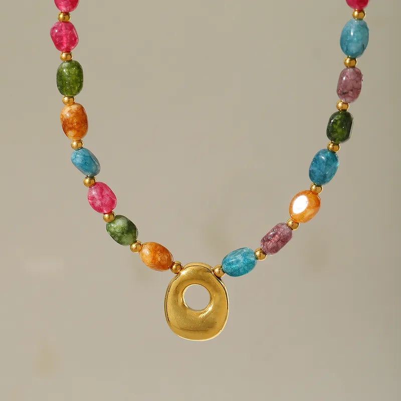 Beaded Letter Necklace