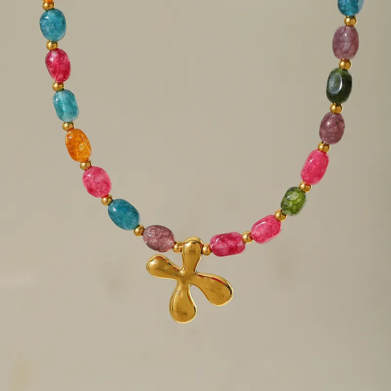 Beaded Letter Necklace