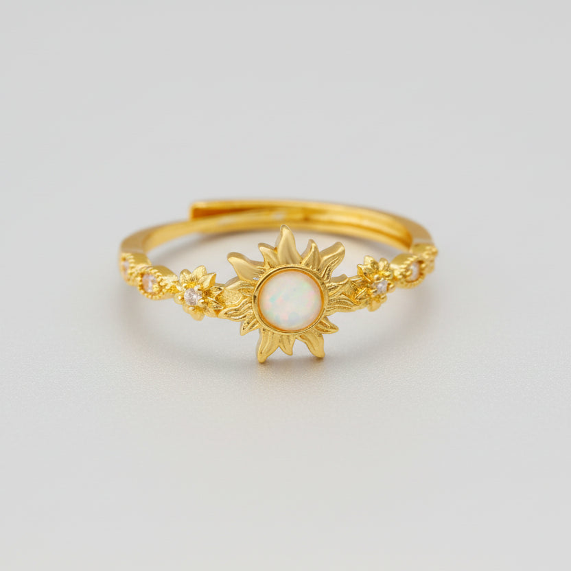 Opal Sun Ring