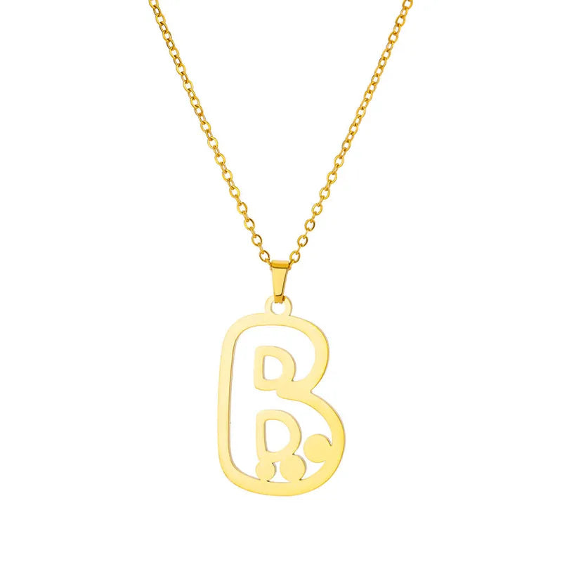 Dot Letter Necklace