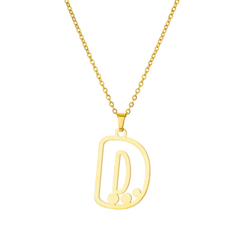 Dot Letter Necklace