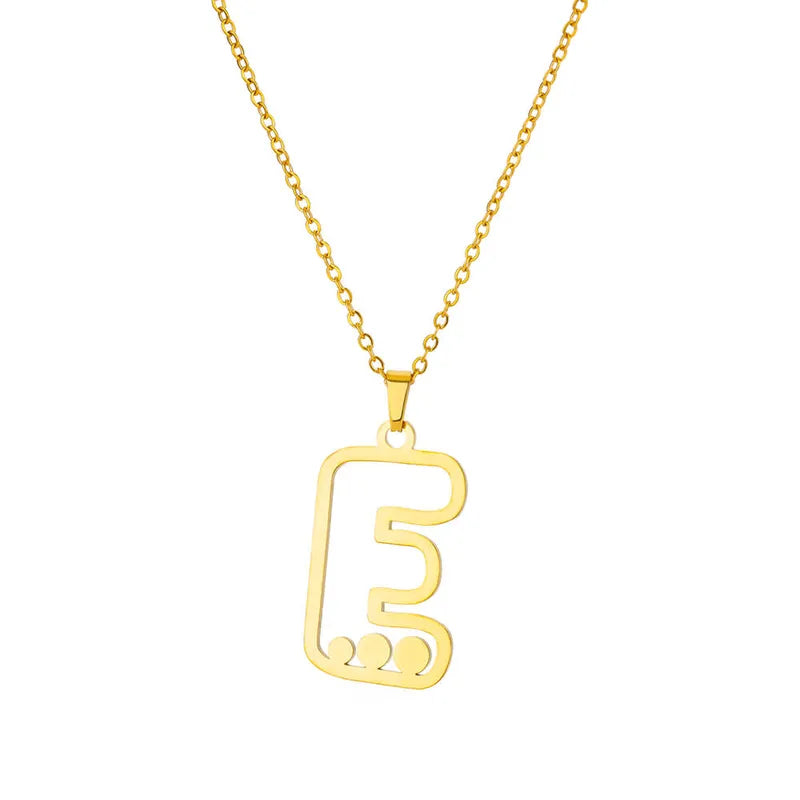Dot Letter Necklace