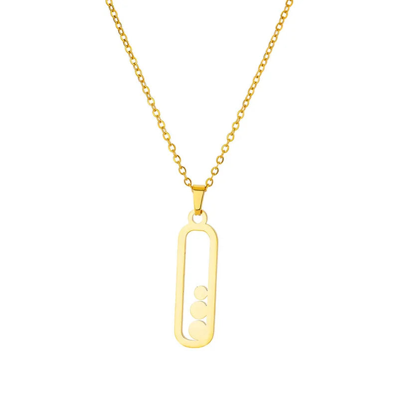 Dot Letter Necklace