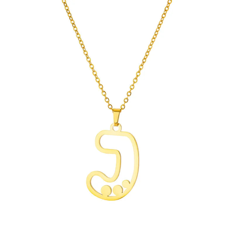 Dot Letter Necklace