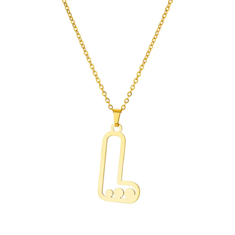 Dot Letter Necklace