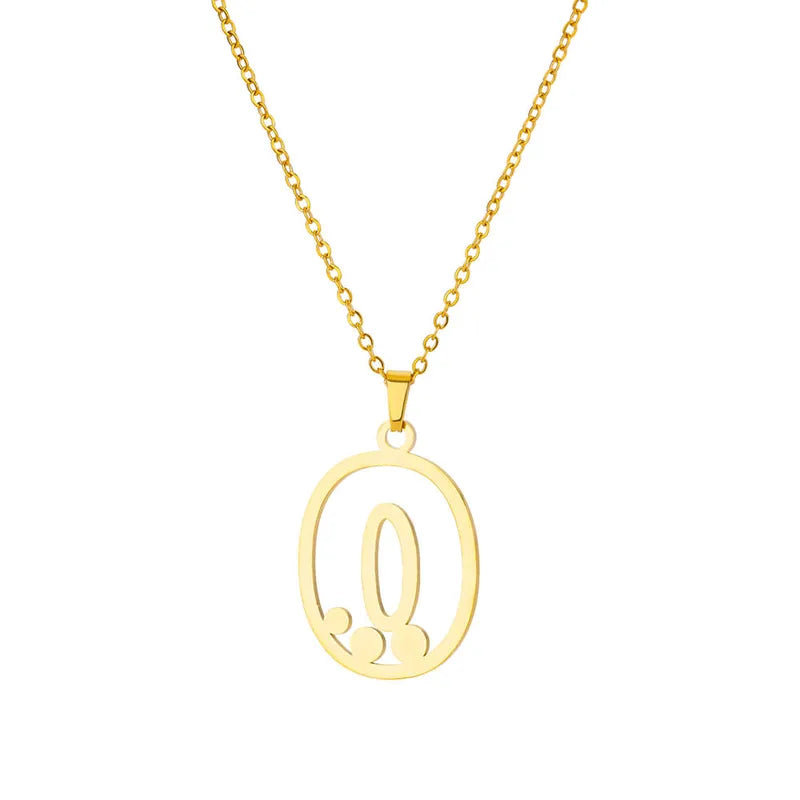 Dot Letter Necklace