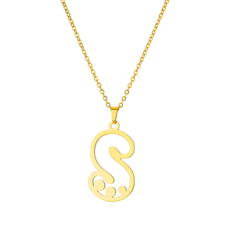 Dot Letter Necklace
