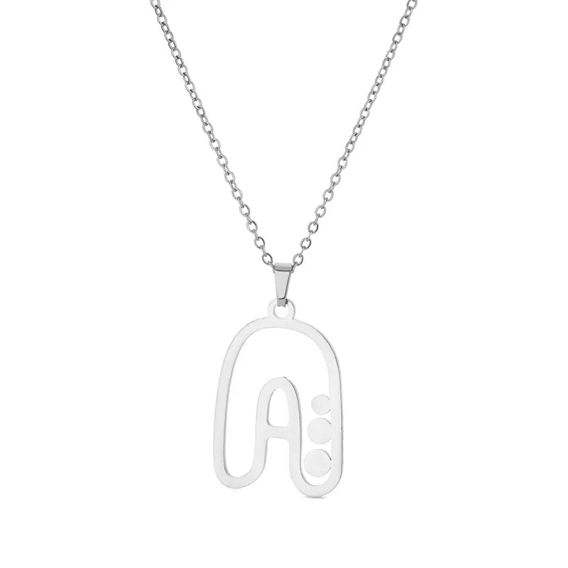 Dot Letter Necklace