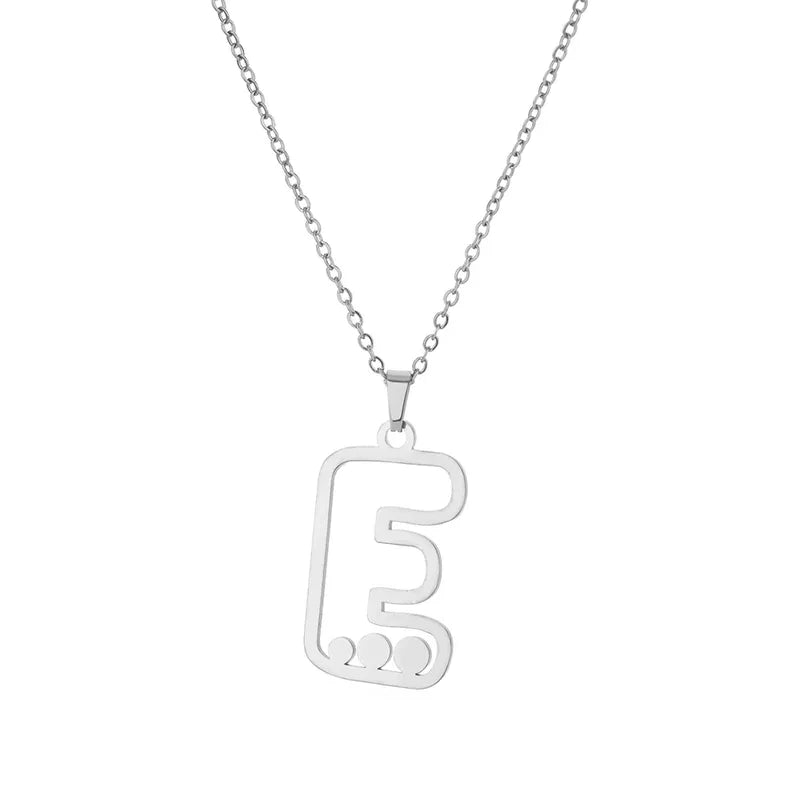 Dot Letter Necklace