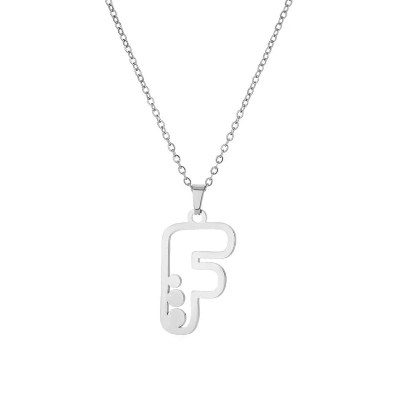 Dot Letter Necklace