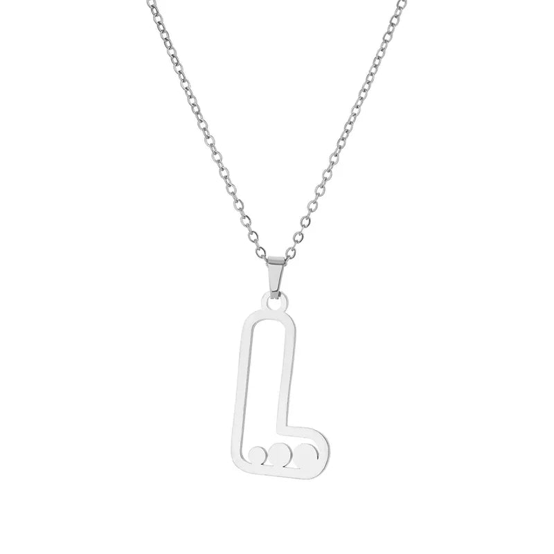 Dot Letter Necklace