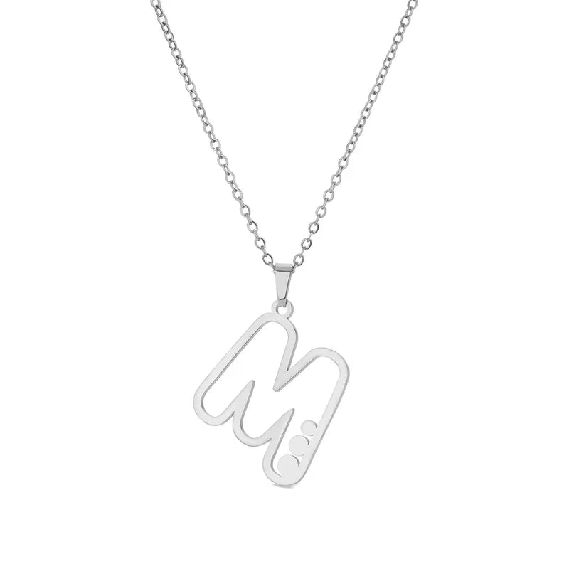 Dot Letter Necklace