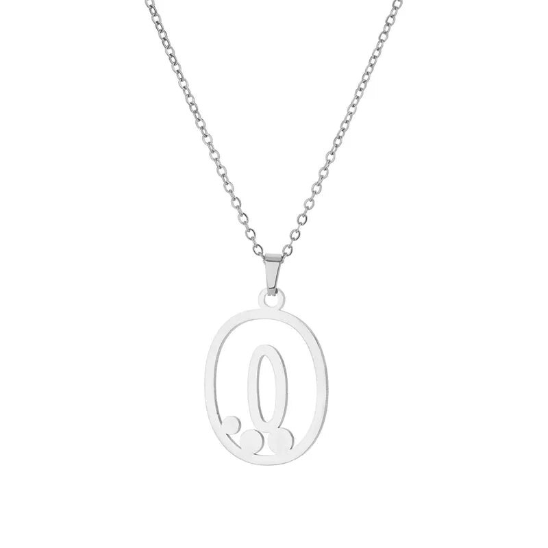 Dot Letter Necklace