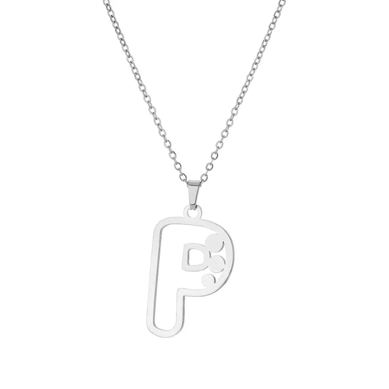 Dot Letter Necklace