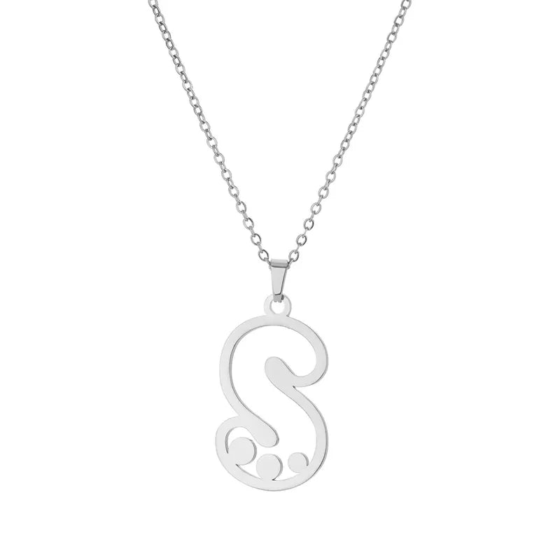 Dot Letter Necklace