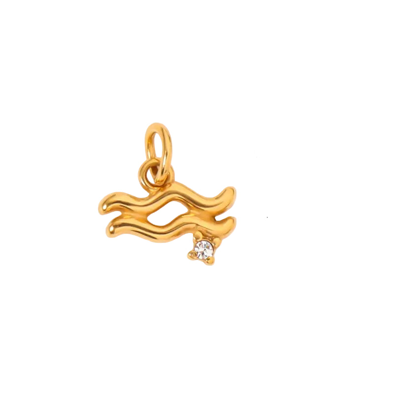 Zodiac Crystal Necklace And Bracelet
