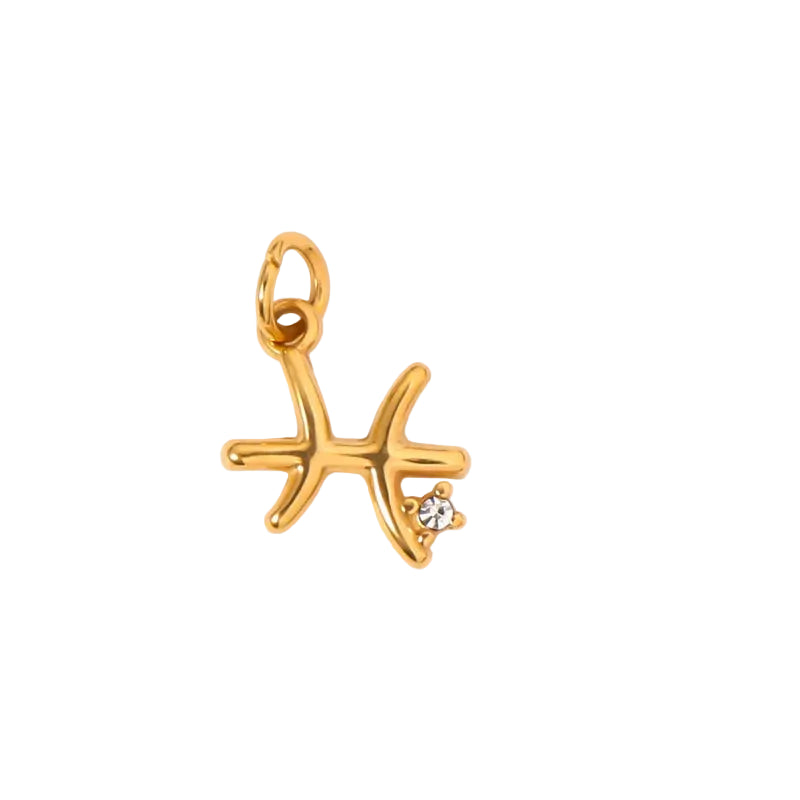 Zodiac Crystal Necklace And Bracelet