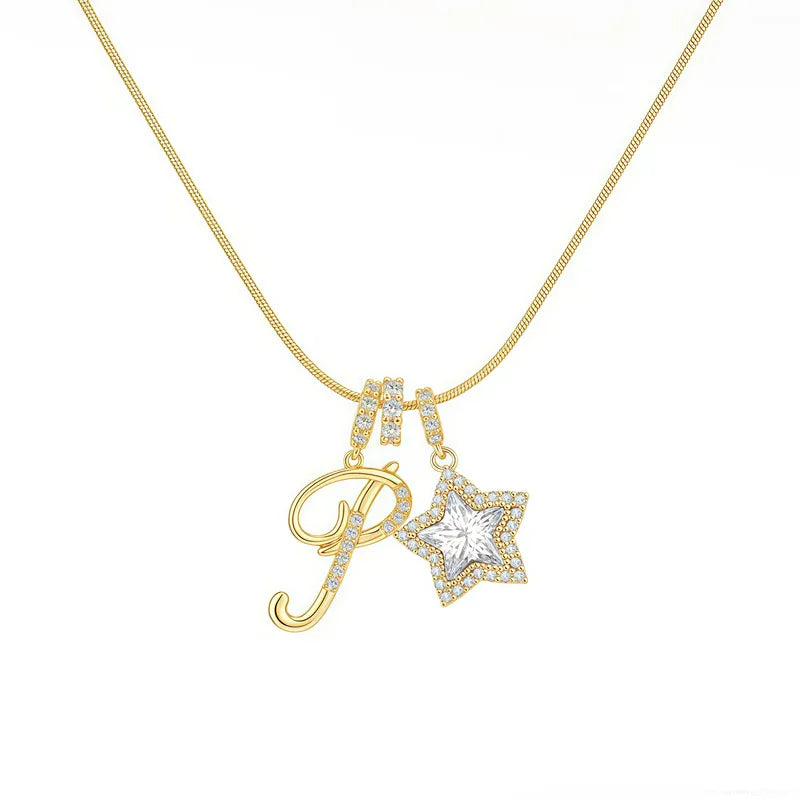 Starry Initial Necklace