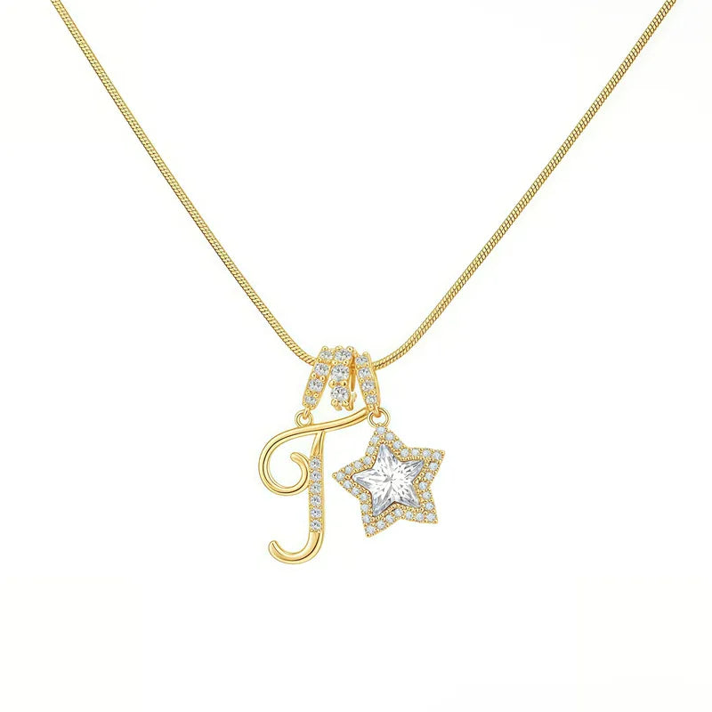 Starry Initial Necklace