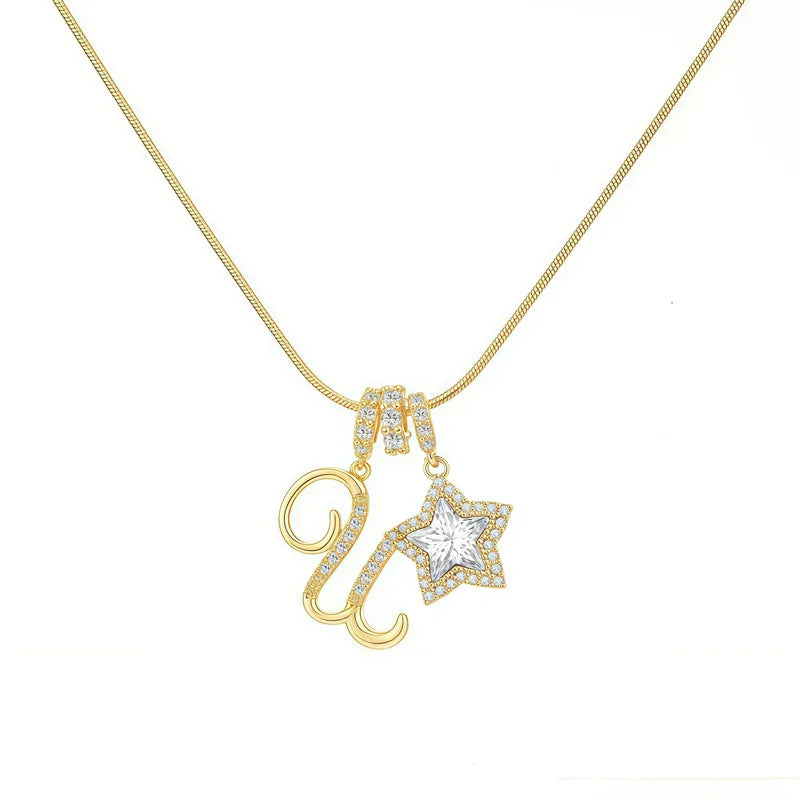 Starry Initial Necklace