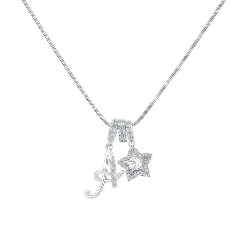 Starry Initial Necklace