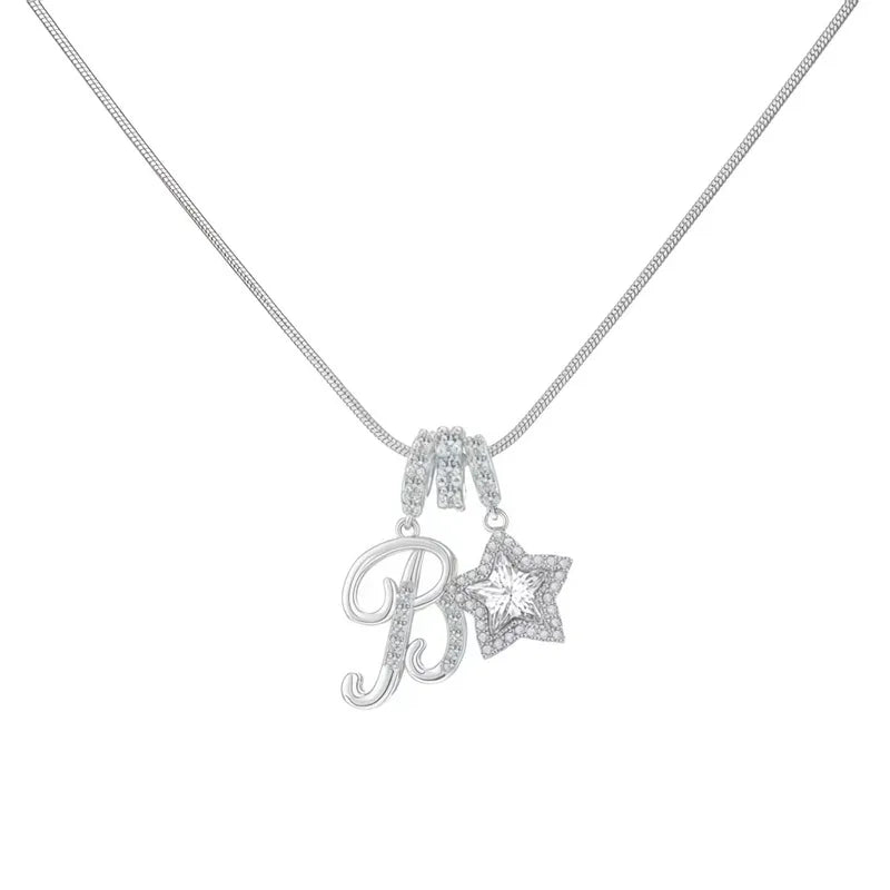 Starry Initial Necklace