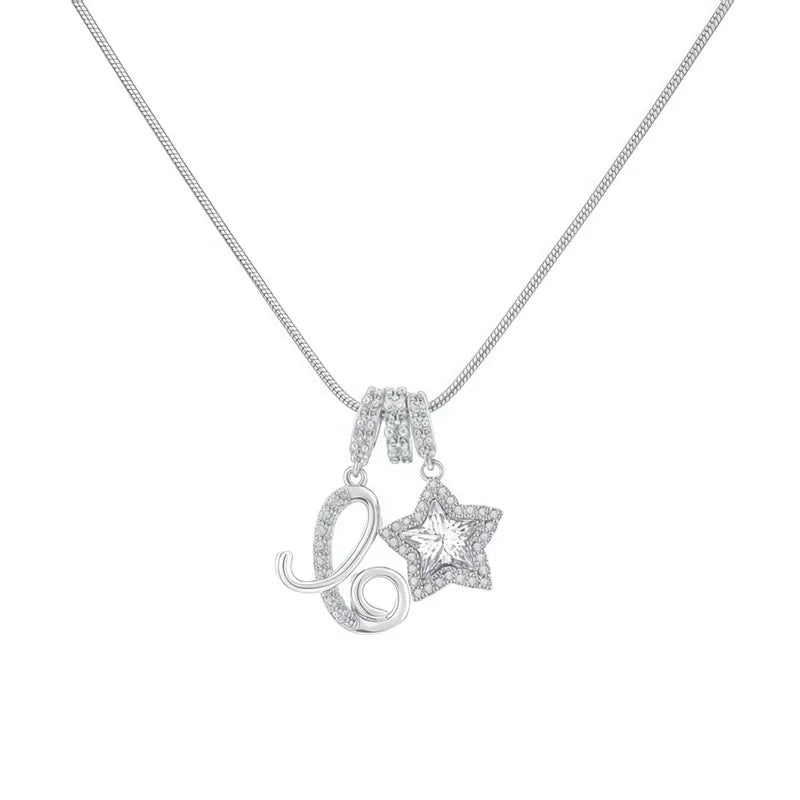 Starry Initial Necklace