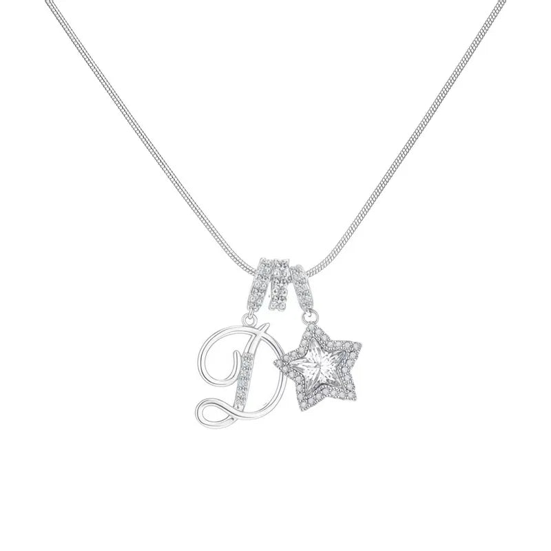 Starry Initial Necklace