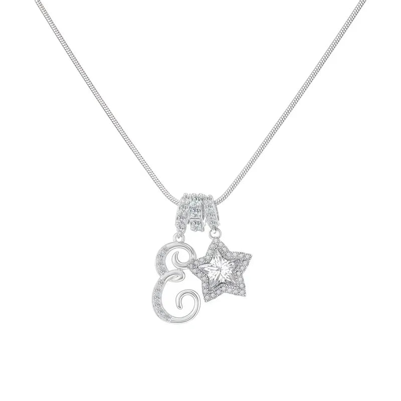 Starry Initial Necklace