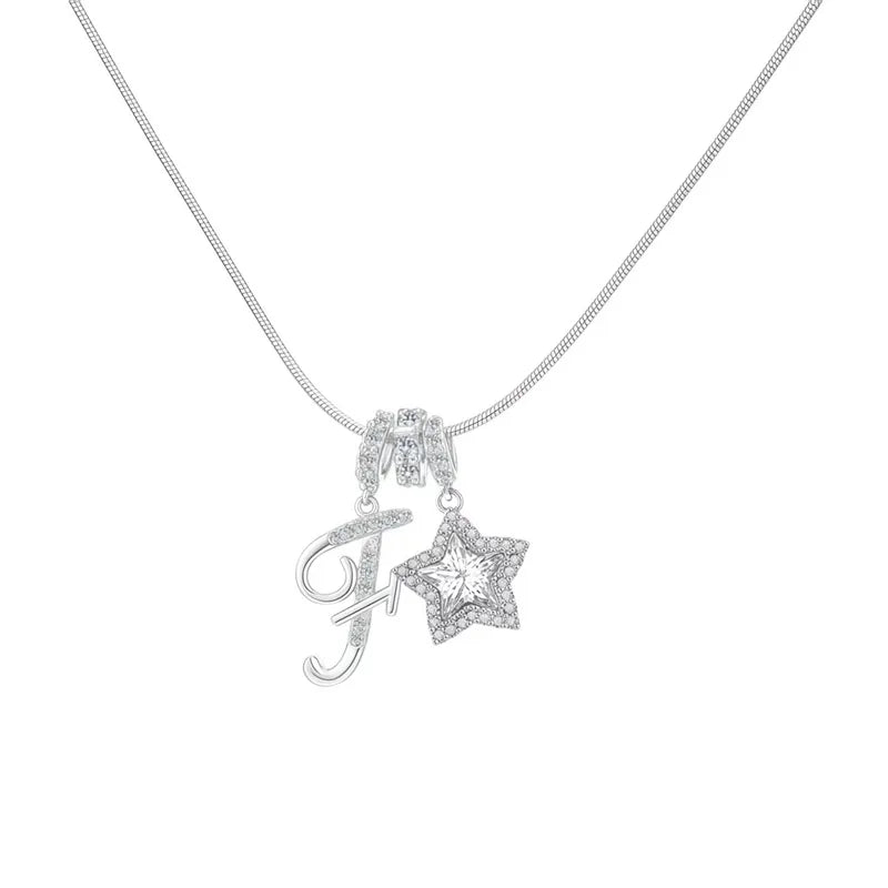 Starry Initial Necklace