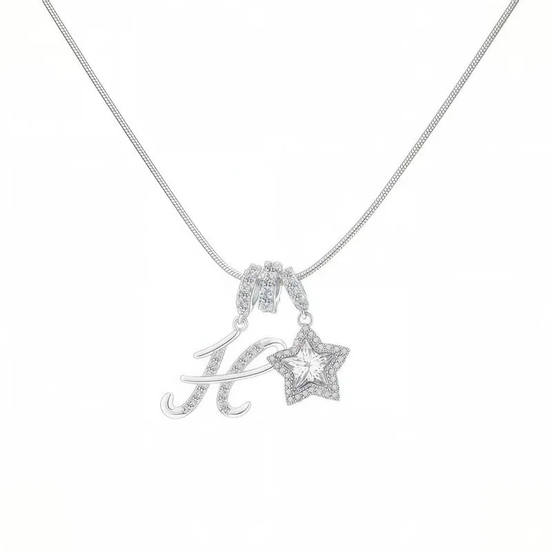 Starry Initial Necklace