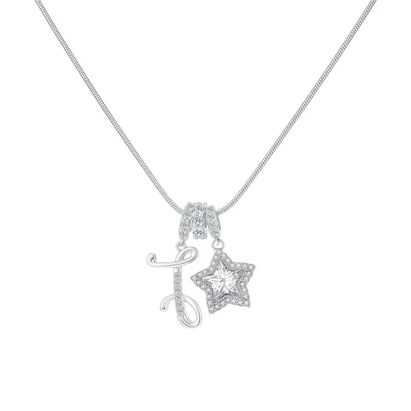 Starry Initial Necklace