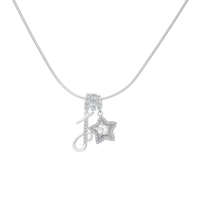 Starry Initial Necklace