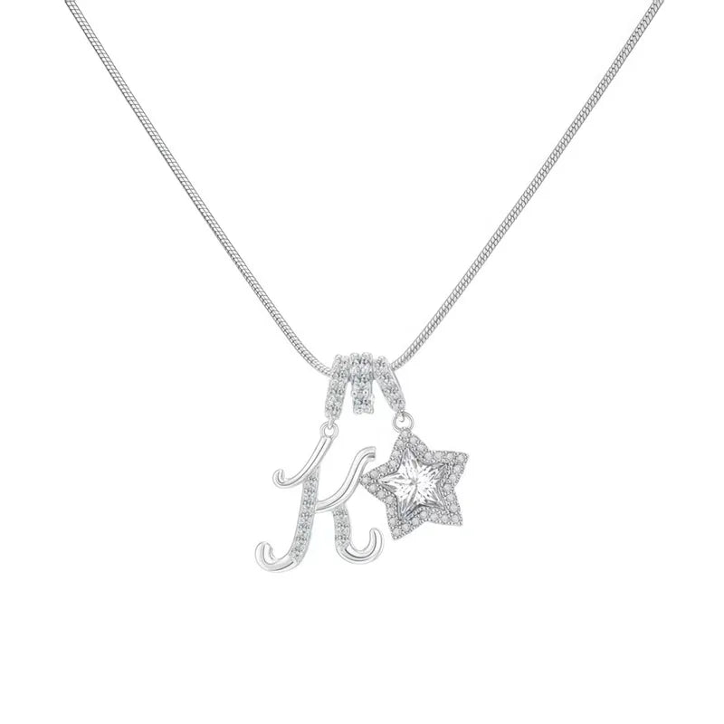 Starry Initial Necklace