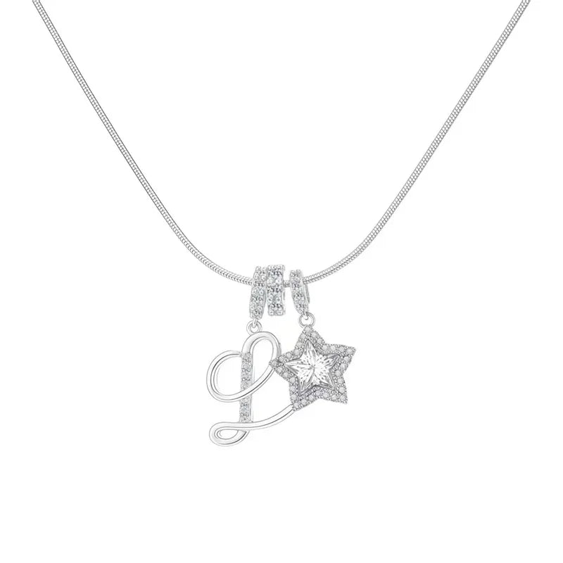 Starry Initial Necklace