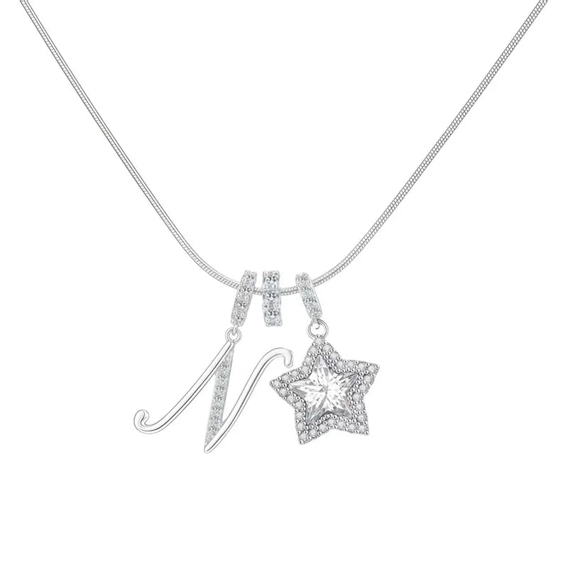 Starry Initial Necklace