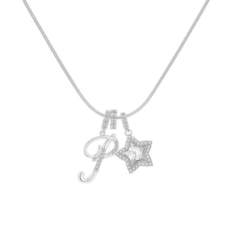 Starry Initial Necklace