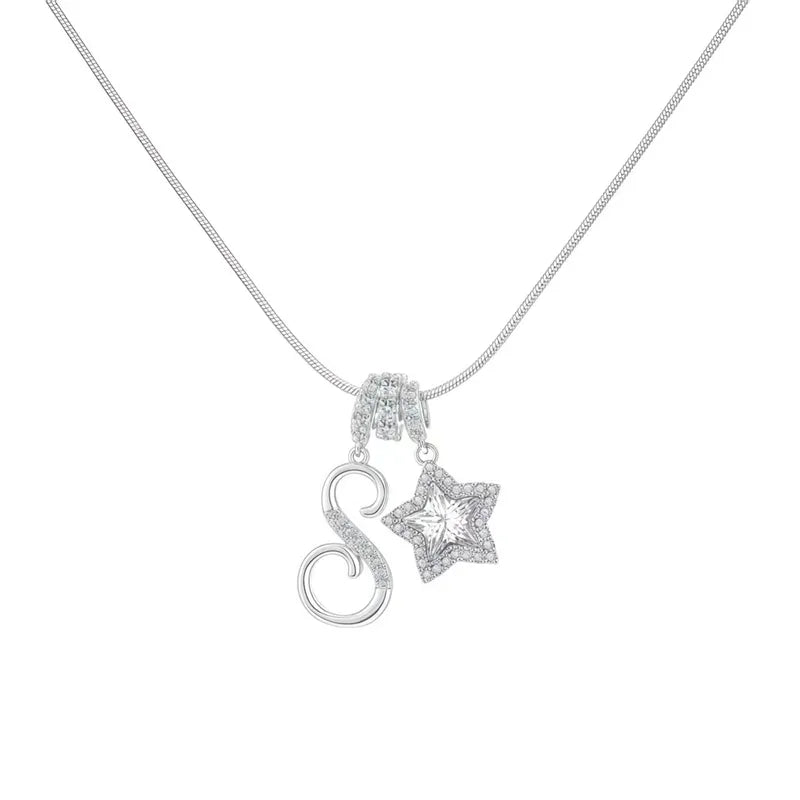Starry Initial Necklace