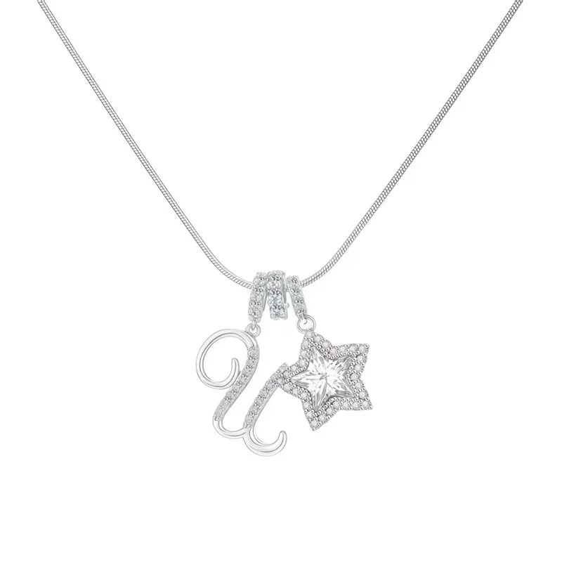Starry Initial Necklace