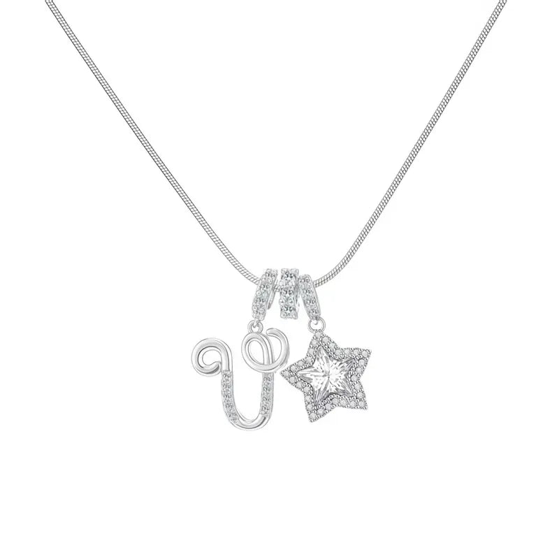 Starry Initial Necklace