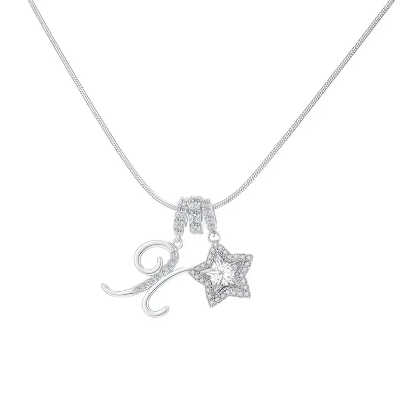 Starry Initial Necklace