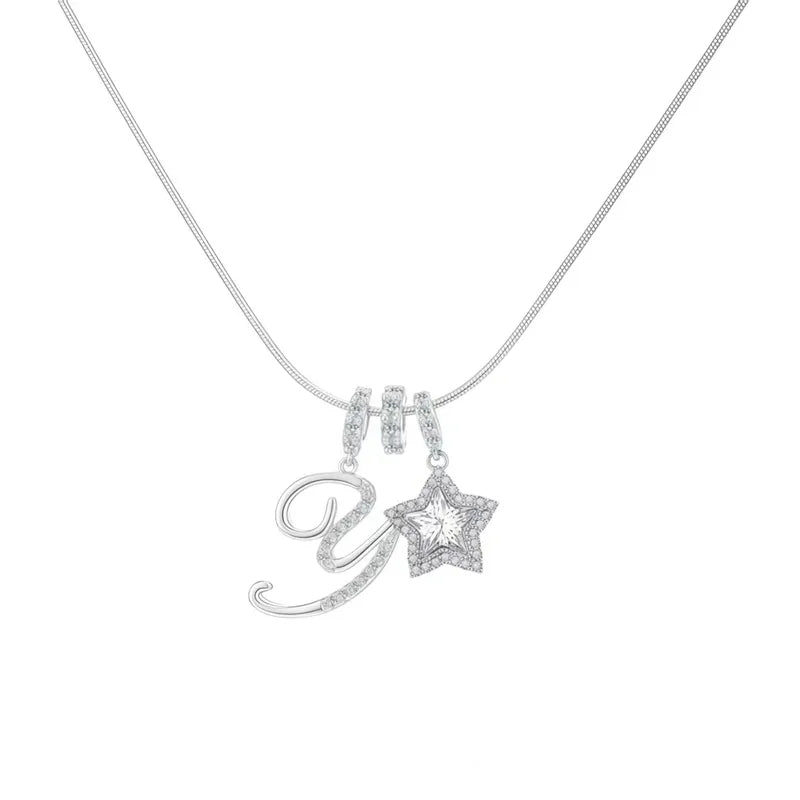 Starry Initial Necklace