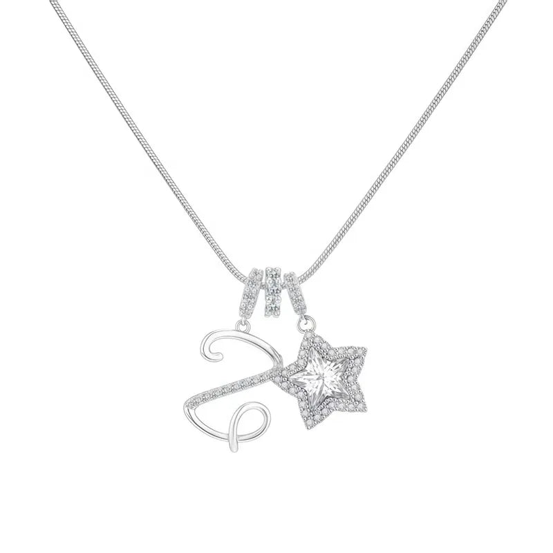 Starry Initial Necklace