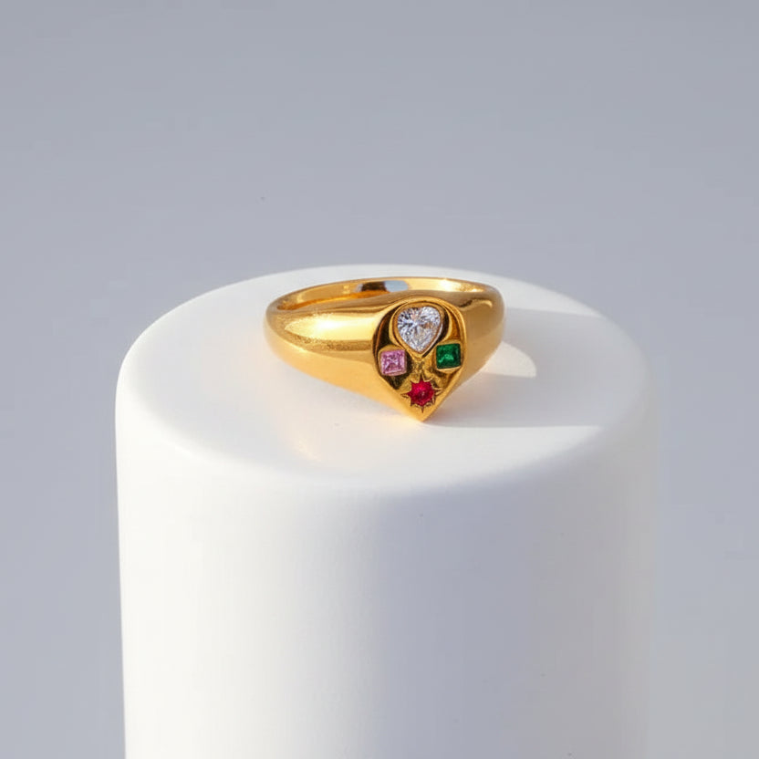 Pear Prism Ring