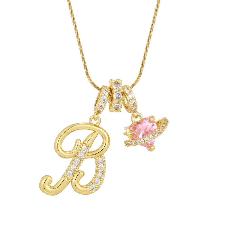 Love Script Initial Necklace