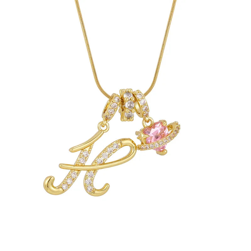 Love Script Initial Necklace