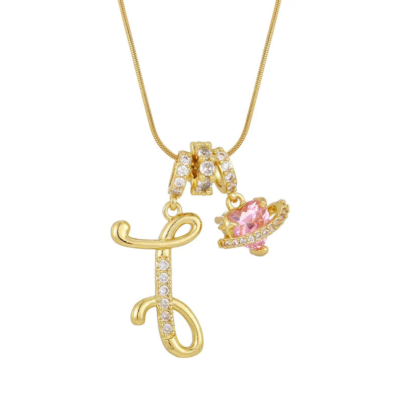 Love Script Initial Necklace