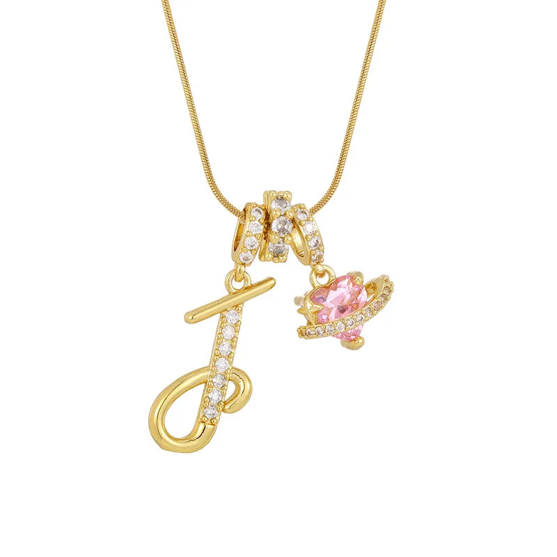 Love Script Initial Necklace